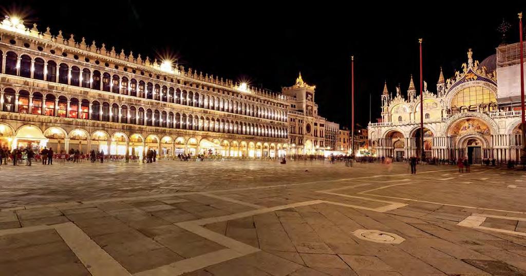 dazzle St. Mark s Square, or Piazza San Marco, is one of the most famous and beautiful Piazzas in the world. The center of Venetian life, it s always abuzz with activity and history.