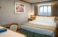 Stateroom views are considered unobstructed unless noted otherwise. Some categories have portholes versus picture windows. Some staterooms are partially to fully obstructed, as shown on deck plans.