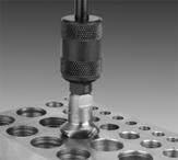 SET E- HEAVY DEBURR Rugged deburring set for heavy-duty deburring of holes, slots and edges. Supports all E blades.