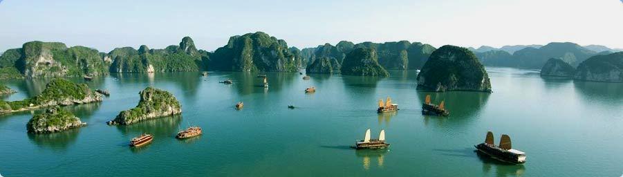 Halong Bay is one of the world's natural wonders and is the most beautiful tourist destination of Vietnam.