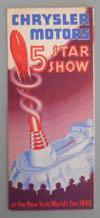 Estimate: $ 6-0 Lot # 198 - Folder, "Your Guide to General Motors Highway and Horizons Exhibit", "New York World's Fair 1939".