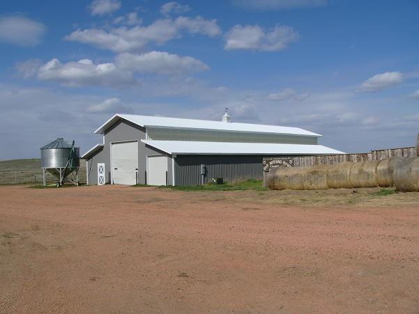 ADDITIONAL IMPROVEMENTS: Log barn 28 x 100 wrapped in metal with an excellent set of working and horse training corrals. Shop building 41 x 60 with a concrete floor in good condition.