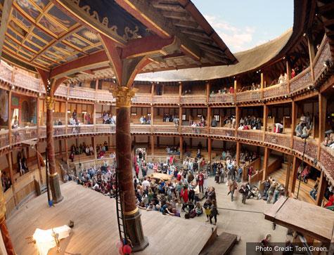 In the Globe Theatre, you can experience what the theatre was like at Shakespeare s