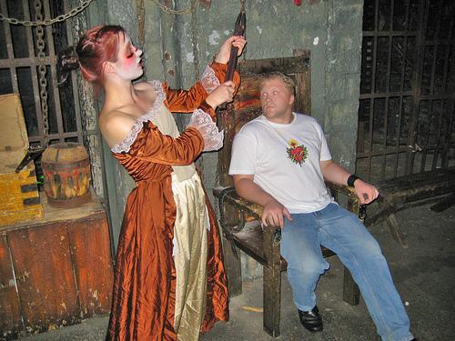 When you are in the Dungeon, watch out for creepy creatures - the Dungeon employs actors who are dressed as