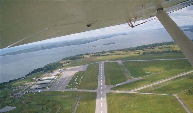 Tenant Businesses In addition to regular scheduled air service between Kingston and Toronto Pearson International Airport, Kingston Airport also serves the general aviation sector, air charter