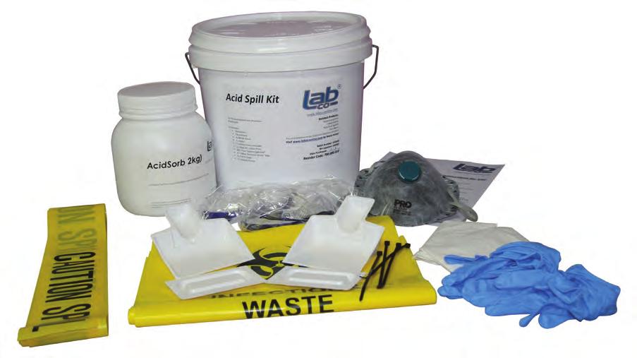 Aprons 2 x Safety Glasses (Reusable) 2 x Mask P2 Carbon Filter 4M Tape Caution Spill Area 4 x Yellow Infectious Waste Bags 4 x Ties for Bags 2 x Scoop &
