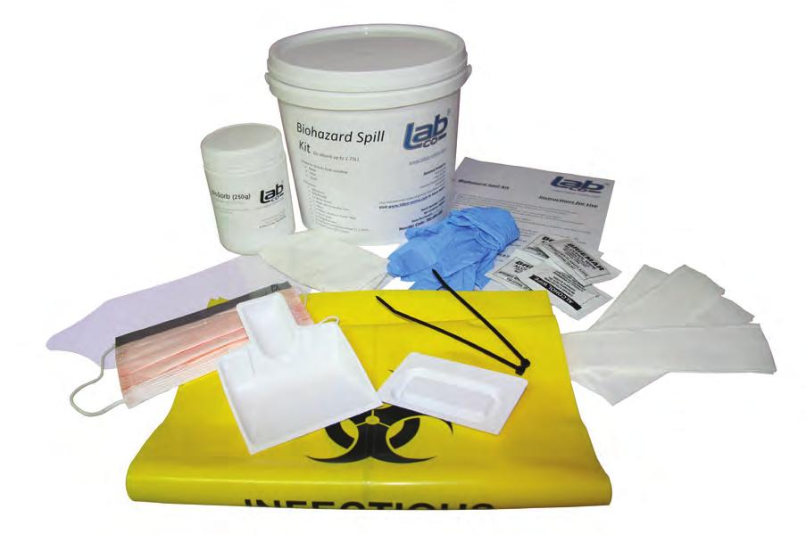 Mask With Protective Visor 1 x Apron 2 x Yellow Infectious Waste Bags 2 x Ties for Bags 1 x Scoop & Scraper 4 x 70% Isopropyl Alcohol Wipe 12 x 14cm 4 x