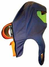 are made from arc flash resistant material 100 cal/cm 2 * Hood is made from TuffWeld and Q/9 material layers Sewn with Nomex thread Arc rated 10 x 20 anti-fogging replaceable lens Slotted bracket