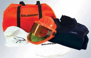 Sizes S, M, L, XL, 2XL and 3XL available from stock SKCA8-1200 Product Numbering Chart for PPE Kits w/ Coveralls Salisbury Size atpv HRC Description Cat. No.