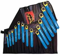Wrench open 7 mm - 24mm In a tool roll bag non-sparking & non magnetic box end wrench sets S241714-BNS 14 pcs. Wrench box 3/8-1-1/4 In a tool roll bag s241713-bns 13 pcs.