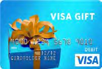 Card (#104S) $75 VISA Prepaid Card (#105V) $75 Darden Gift Card (#106D)