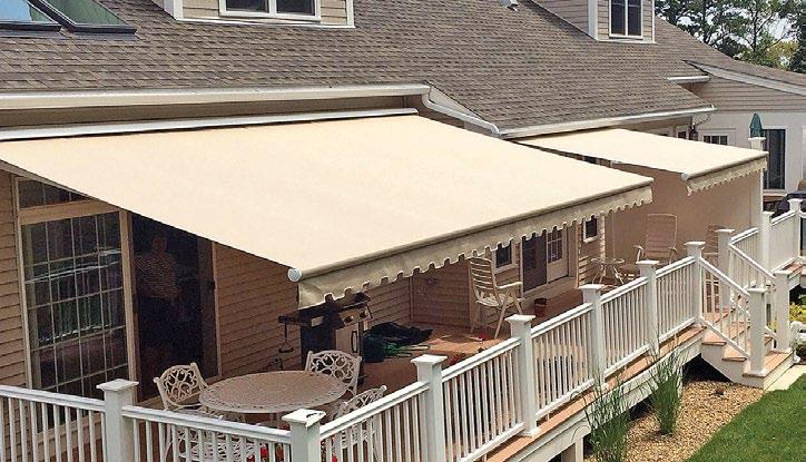 Relax & Enjoy Series 8700 WeatherGuard hood protects fabric from rain, snow and sun.