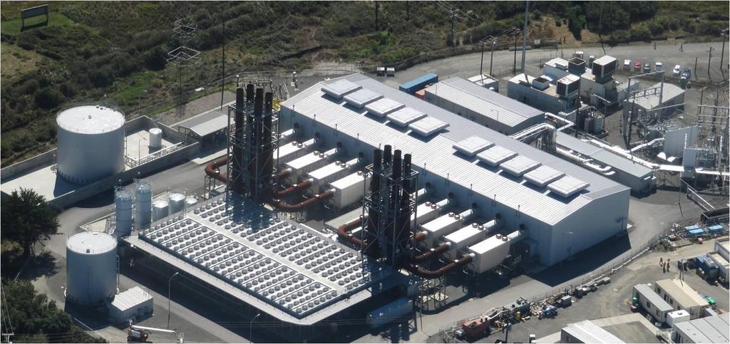 163 MW, USA Humboldt Bay Generating Station, California, USA Fuel: Dual (Natural Gas & LFO) Prime movers: 10 x Wärtsilä 18V50DF Output: 163 MW