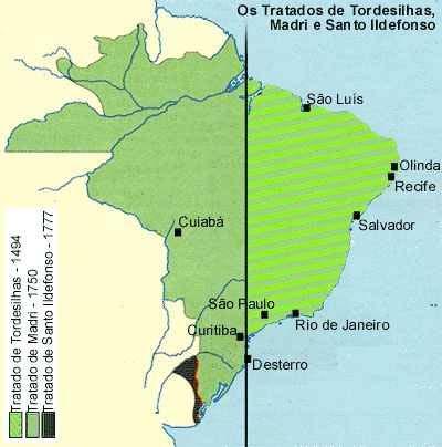 Borders redrawn Borders with Spanish America were