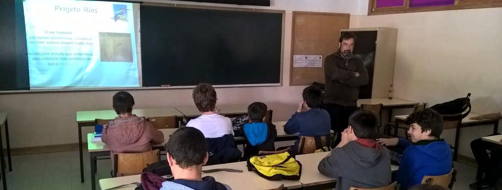 The students were accompanied by Jorge Costa of Actigeo. 24 to 26 October Presentation of Rivers Project Ponsul River 2016/2017.