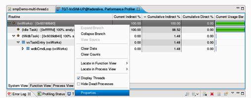 Podešavanje Performance Profiler pogleda Kao što je ranije rečeno Performance Profiler može da prikaže dosta informacija vezanih za iskorištenje procesora.