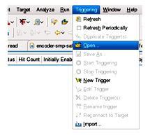 5. U Open Trigger File dijalogu, pronaći