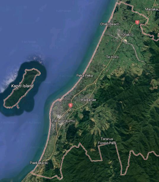 the Kāpiti Coast district. Other town centres include Waikanae, Ōtaki and Paekakariki. There are also relatively large communities at Raumati and Te Horo.