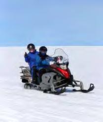 Optional #1 1 hour Snowmobile tour Join in an exhilarating one-hour snowmobiling tour across the endless white snowfields.
