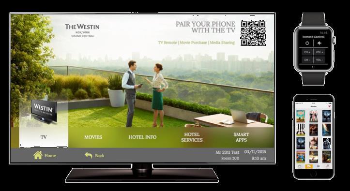 Acentic Panorama IPTV The TV in a hotel room is an interactive centerpiece offering entertainment, information and communication.