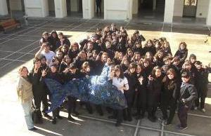 Cooperation for Conservation Participating and Supporting Children from Liceo Francés made a whale for the presentation on how the future of the whales is decided in the International Whaling