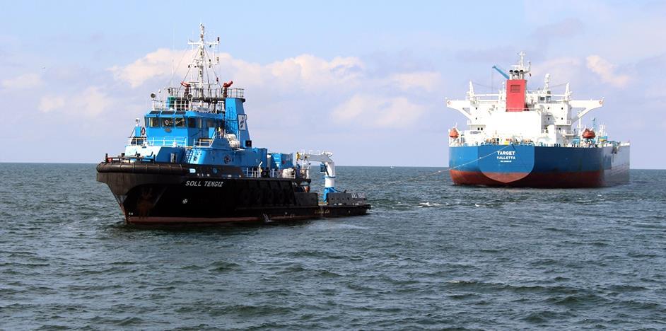Tugs availability In total about 40 percent of yearly time tugs Soll Tengiz and Tak-3 are