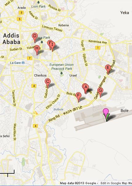 complementary. Our cademy is located at relatively convenient spot to take taxi to almost all hotels in ddis baba.