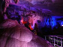 Sataplia Karst Cave Sataplia karst cave (600m long) is located near Kutaisi, in Tskhaltubo municipality.