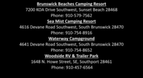 Phone: 910-754-8916 Waterway Campground 4641 Devane Road Southwest, South Brunswick 28470