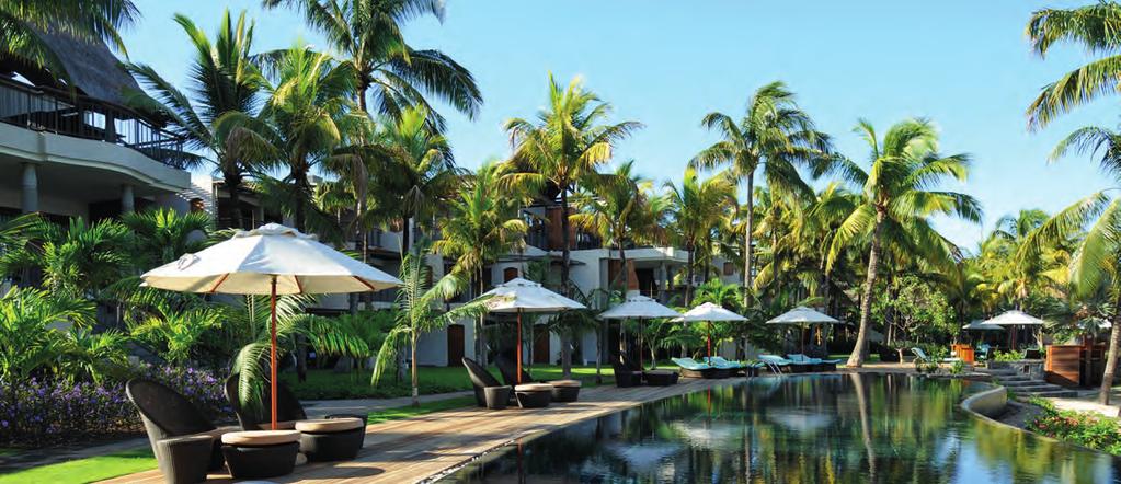 Unique Selling Points A unique site on the sun-drenched north west coast of Mauritius Protected from the trade winds, the sea is fringed by a pure white sandy beach Impeccable service