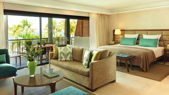 The 69 suites are available in nine categories ranging from the Junior Suite to the Royal Suite, all looking out onto the sea and bathed in the