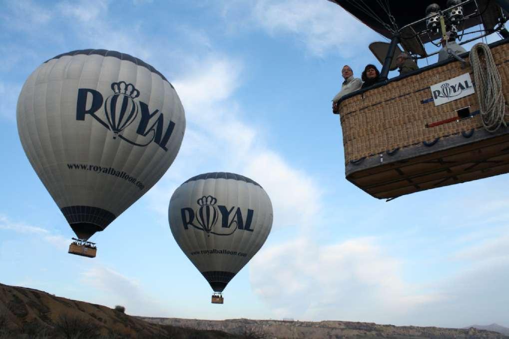 Hot Air Balloon Tours There are 2 different types of balloon flight in Cappadocia. King Flight If you want to fly with a small balloon with 6 to 12 persons max. And if you want to fly pprox. 90 min.