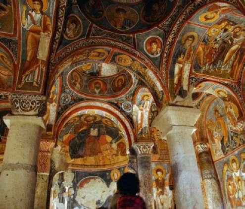 exchange between Turkey and Greece. The next stop is the Keslik Monastery, with one of the rare iconoclastic examples of Cappadocia frescoes.