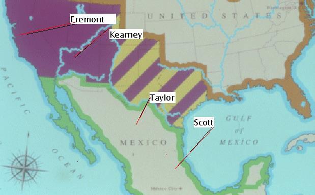 The Mexican-American War Polk hoped that once American had beaten Mexico, he could get California and