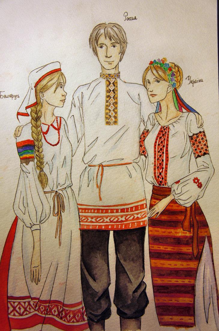 The first Russians were East Slavs, migrating to Russia from eastcentral Europe. 80% of the population are Russian-speaking Slavs.