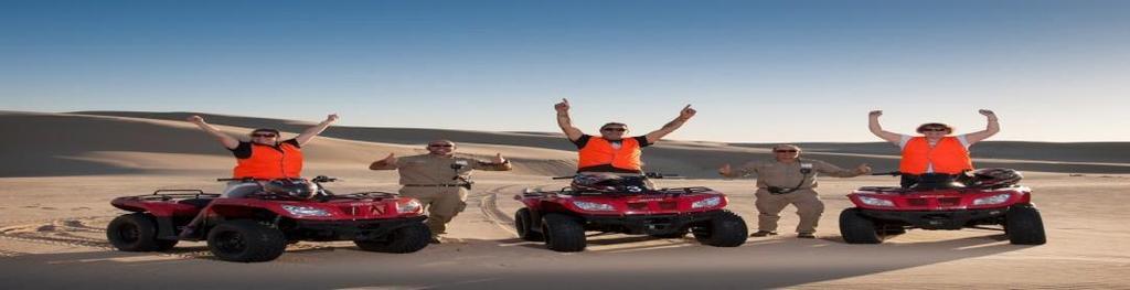 Upon docking at the Marina, we will make our way to meet with the 1hr 4WD tour on the sand dunes.