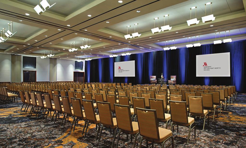For larger groups of up to 900, enjoy the elegance of our redesigned Grand Ballroom.