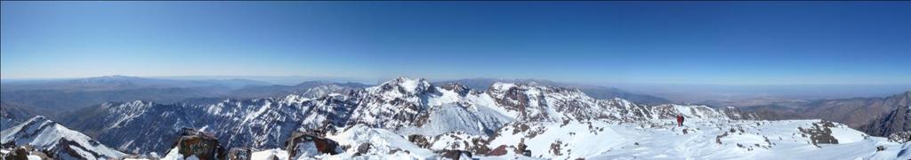 summit of Toubkal at 4167m.