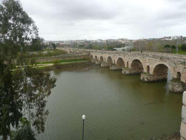 Of course, the romans built an impressive bridge over the river and a fortification that later