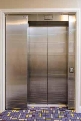 The internal floor dimensions of the lift cabins are: Lift A. width 103cm. X 136 cm depth. Lift B. width 123cm X 191 cm depth Lift C.