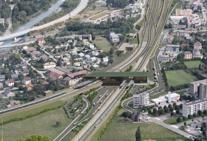 THE INTERNATIONAL STATION IN SAINT-JEAN DE MAURIENNE THE NEW STATION WILL BE SURROUNDED BY NEW NEIGHBORHOODS, BUILT THANKS TO THE «DEMARCHE GRAND