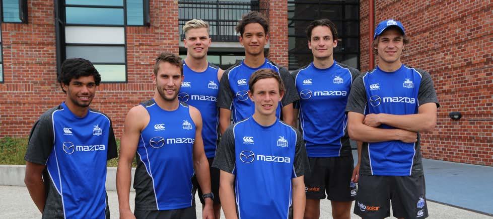 OPPORTUNITIES TASSIE TALENT HEADS NORTH Four of Tasmania s top Indigenous football prospects headed to North Melbourne several times throughout the year to experience life as a AFL listed player.