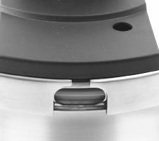 Cooking with the pressure cooker 3 The safety valve, which also acts as a pressure indicator: While pressure in
