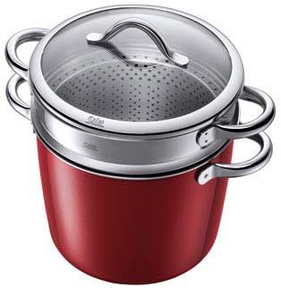 Cookware series Vitaliano Colours All advantages at a glance: Pasta insert with boil-over