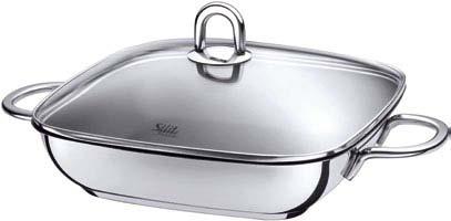 The large stewing pan is also equipped to tackle grand projects.