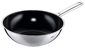 SILITHERM Universal base Glass Electro Gas Induction ceramic CeraProtect 5-Year Guarantee ptfe-free non-stick Hong Kong wok With glass lid Ø 36 cm Item no.: 0082.6033.