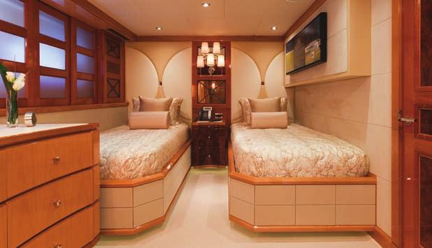 The five guest staterooms