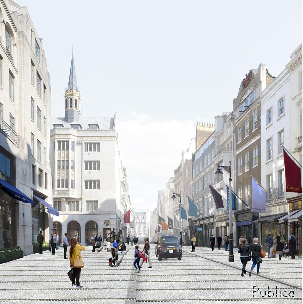 BOND STREET Make Bond Street the best luxury shopping & cultural district in the world Superlative quality public realm and local connections Capitalising on opening of Elizabeth