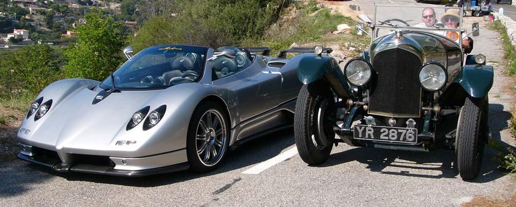 It is a Pagani Zonda, for those who do not recognise it.