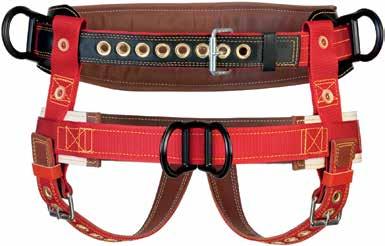 Front strap is reinforced with neoprene for extra durability. Extra wide 6" waist back is foam filled and lined with soft oil tanned top grain steer hide leather.